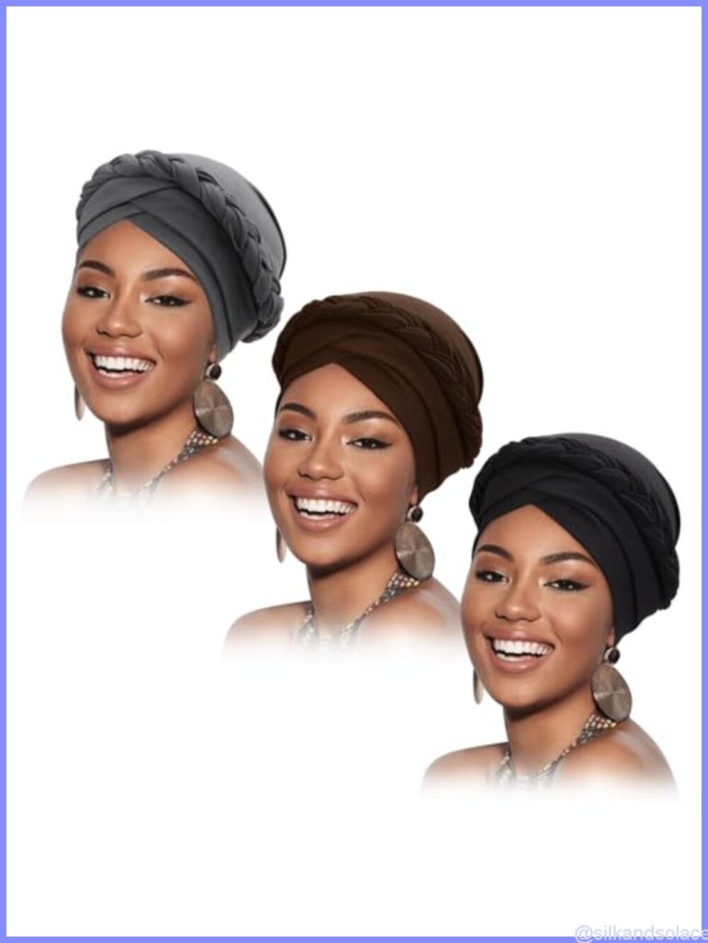 Pre-Tied Twisted Turban Head Wrap Cap Chemo Hair Cover